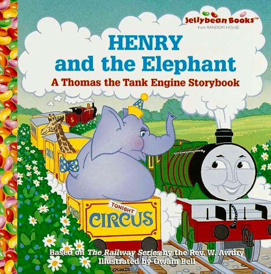 Find the elephant. Thomas the Tank engine Storybook.