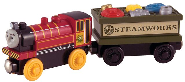 File:WoodenRailwayVictorandtheEngineRepairCar.jpg