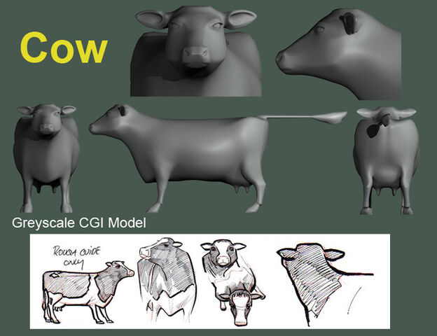 File:Cow Greyscale CGI Model.jpg