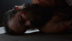 Caleb Brewster after being tortured by John Graves Simcoe