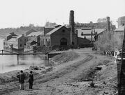 Alexander Gardner - 1865 - Tredegar (Detail of iron works)-1-
