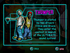 Twisted Metal - Small Brawl - Thumper bio