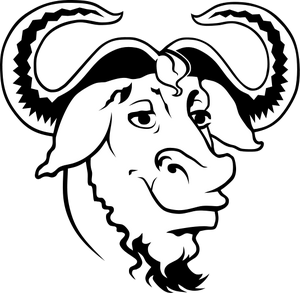 535px-Heckert GNU white.svg