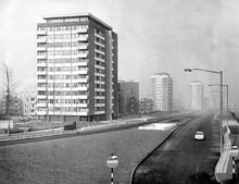 Kellet Road Estate, Nechells Parkway (A47) Viewed From Ring Road... Nechells Green; Aston; Birmingham.