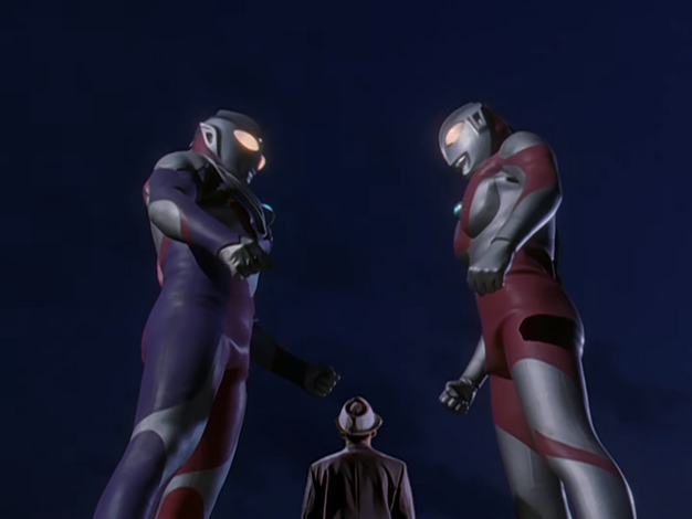 File:Tiga, Eiji & Ultraman.png