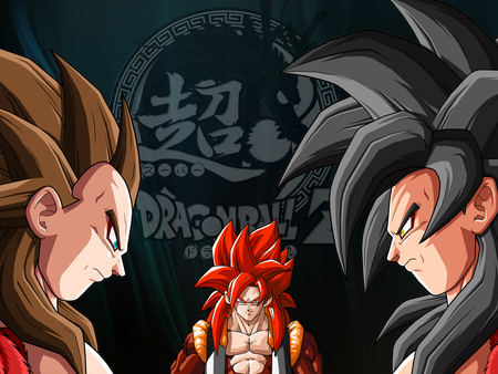 goku ssj4 vegeta ssj4