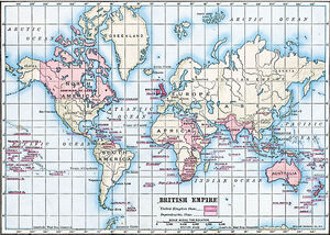 1910 British Empire Map