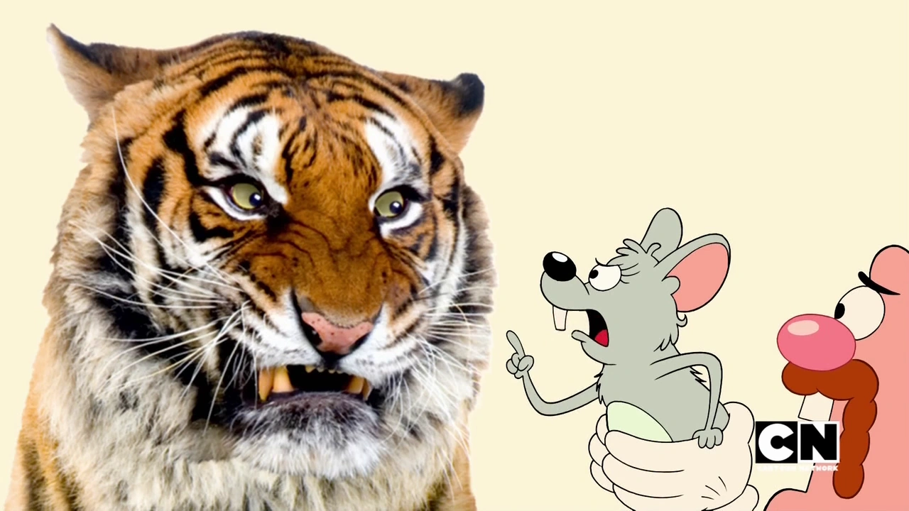 Image - Uncle Grandpa, Mouse, and GRFT in Tiger and Mouse ...