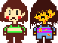 After! Frisk and Chara Overworld