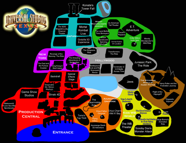 File:Universal Studios Texas Map.png