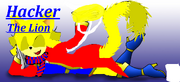 Hacker the lion