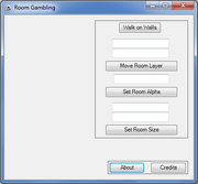 Room Gambler interface