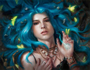 Portrait of Karou, from Laini Taylor's amazing Daughter of Smoke and Bone series