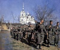 Troops retreat