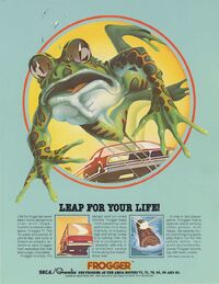 Frogger Arcade Flyer