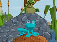 Swampy and the baby
