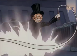 Hamegg using the whip