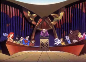 MEANWHILE, AT THE LEGION OF DOOM