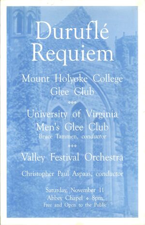 20001111HolyokeDurufleposter