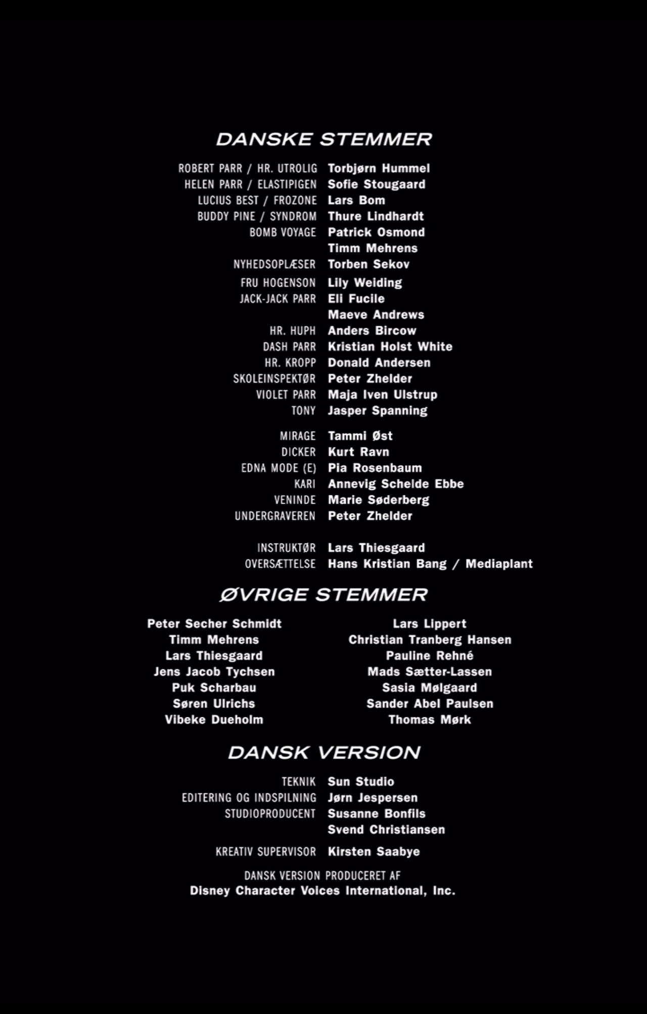 Image - The Incredibles Danish Credits.png  Anime Voice 