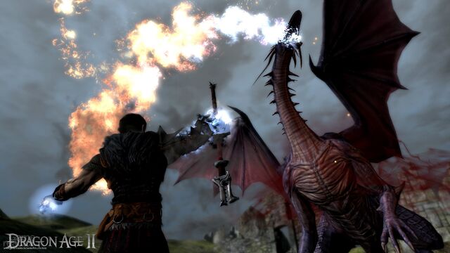 File:Hawke fighting a dragon.jpg