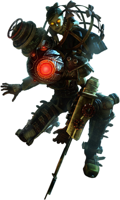 Bioshock-2--Big-Sister-with-a-Little-Sister-on-her-psd28429