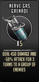 Nerve gas grenade