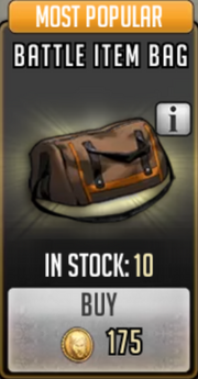 Battle item bag