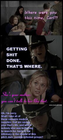 File:The Walking Dead Season 3 Wheres Carl Getting It Done Meme DeadShed (FINAL).jpg