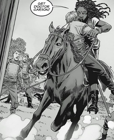 File:Michonne Saving Aaron.png