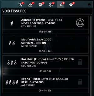 Void Fissure selection U19