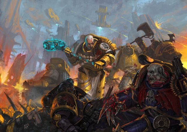 File:Imperial Fists Fighting against Chaos.jpg