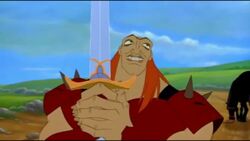 Ruber taking Excalibur
