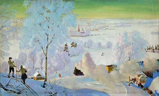 Skiers. Kustodiev.jpg