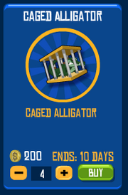 Caged Aligator
