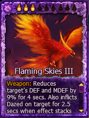 Cards FlamingSkiesIII Art