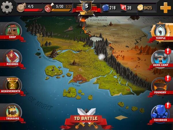 Example world map