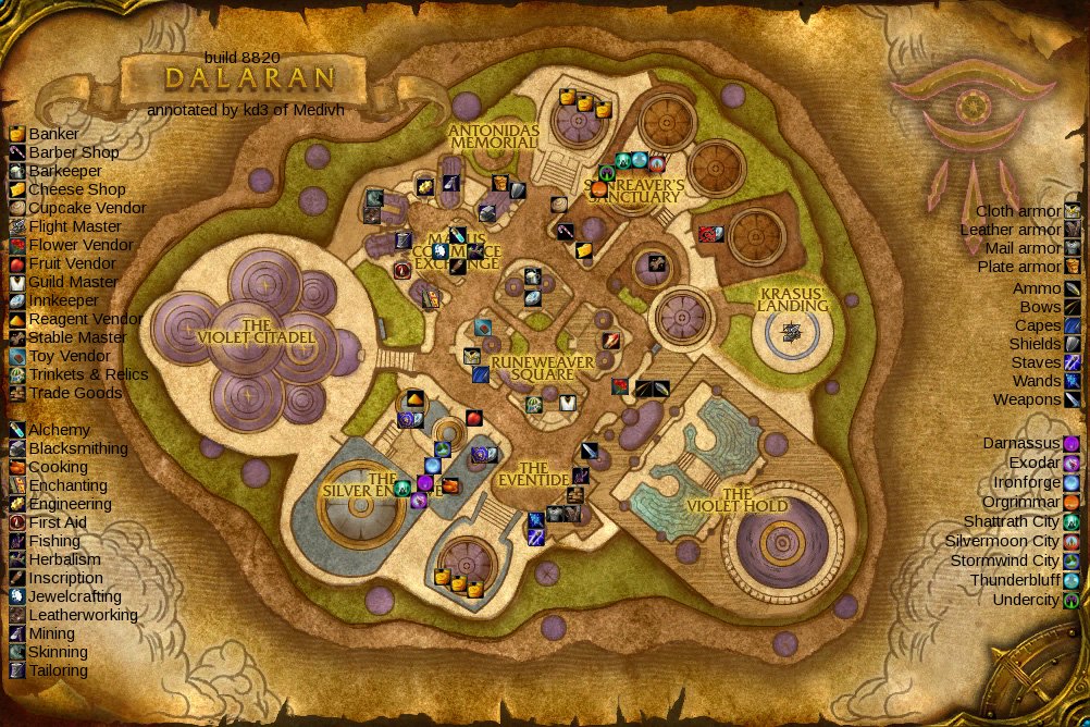 Dalaran Map World Map 07