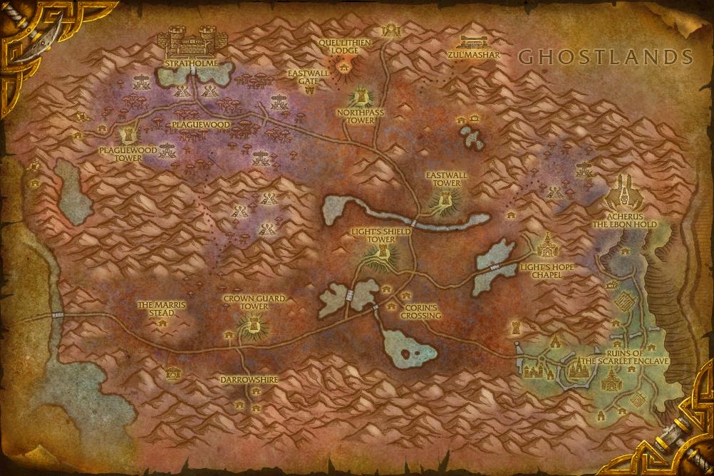 wow classic blood of heroes map
