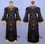 Ornate Woolen Stola, Snow Background, Human Male