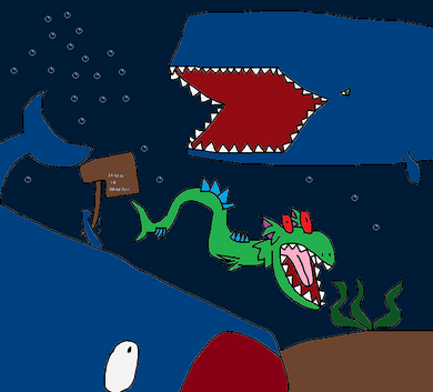 Beelzebub, Sharkzilla and Monstro