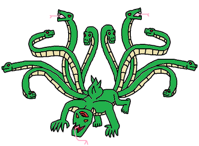 Ten Tailed Hydra's True Apperance (Fan-made)