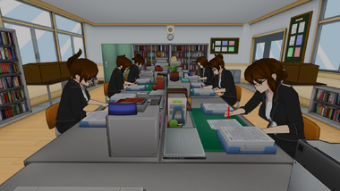 6-29-2016 Teachers in Faculty Room