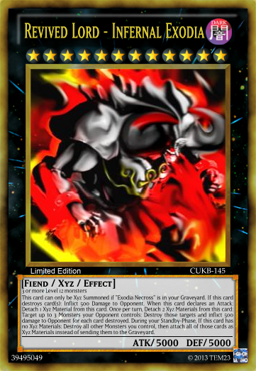 Revived Lord - Infernal Exodia | Yu-Gi-Oh Card Maker Wiki | FANDOM