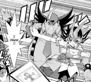Tetsuo helps Yuma draw