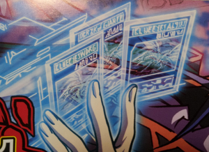 Movie poster - Kaiba's projected cards