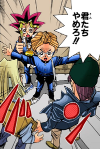 Hanasaki defends Yugi