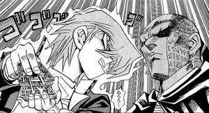 Jonouchi staring Rishid down