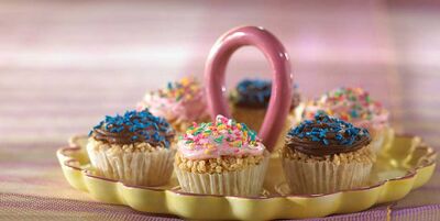 Rice crispy cupcakes