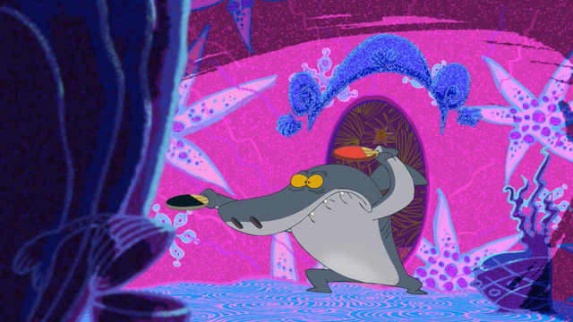File:Zig & Sharko - Fancy Footwork Sharko Barges In.png